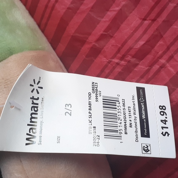 π3/$15π Star wars Baby yoda children's slippers - Picture 2 of 2